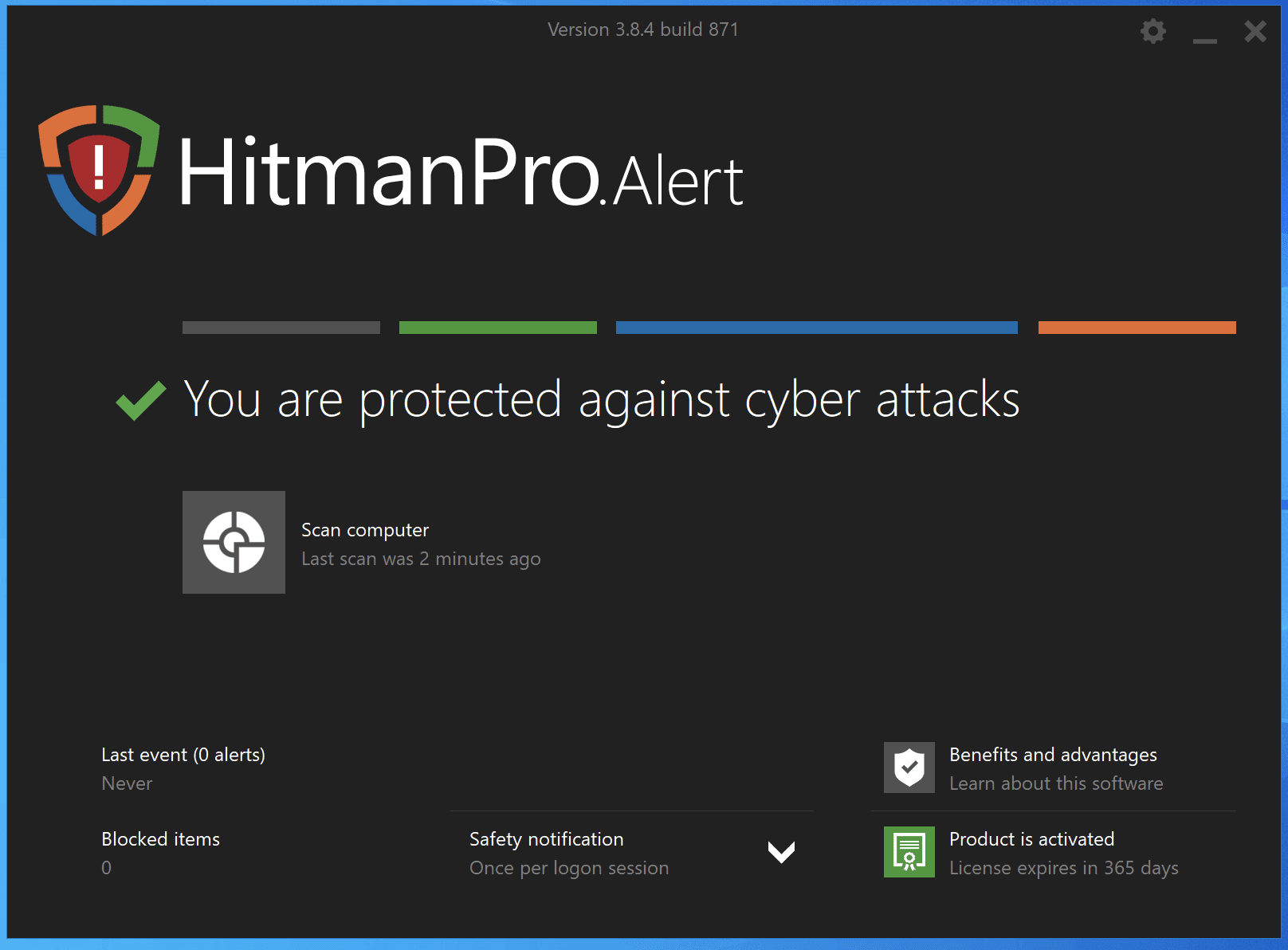 HitmanPro.Alert Scan Completed Screenshot