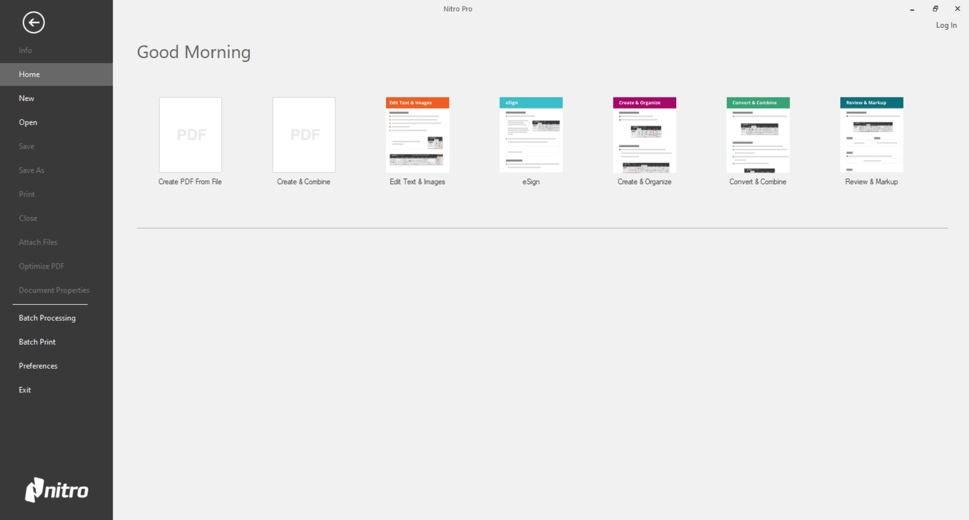 Nitro Pro Create PDF Screenshot