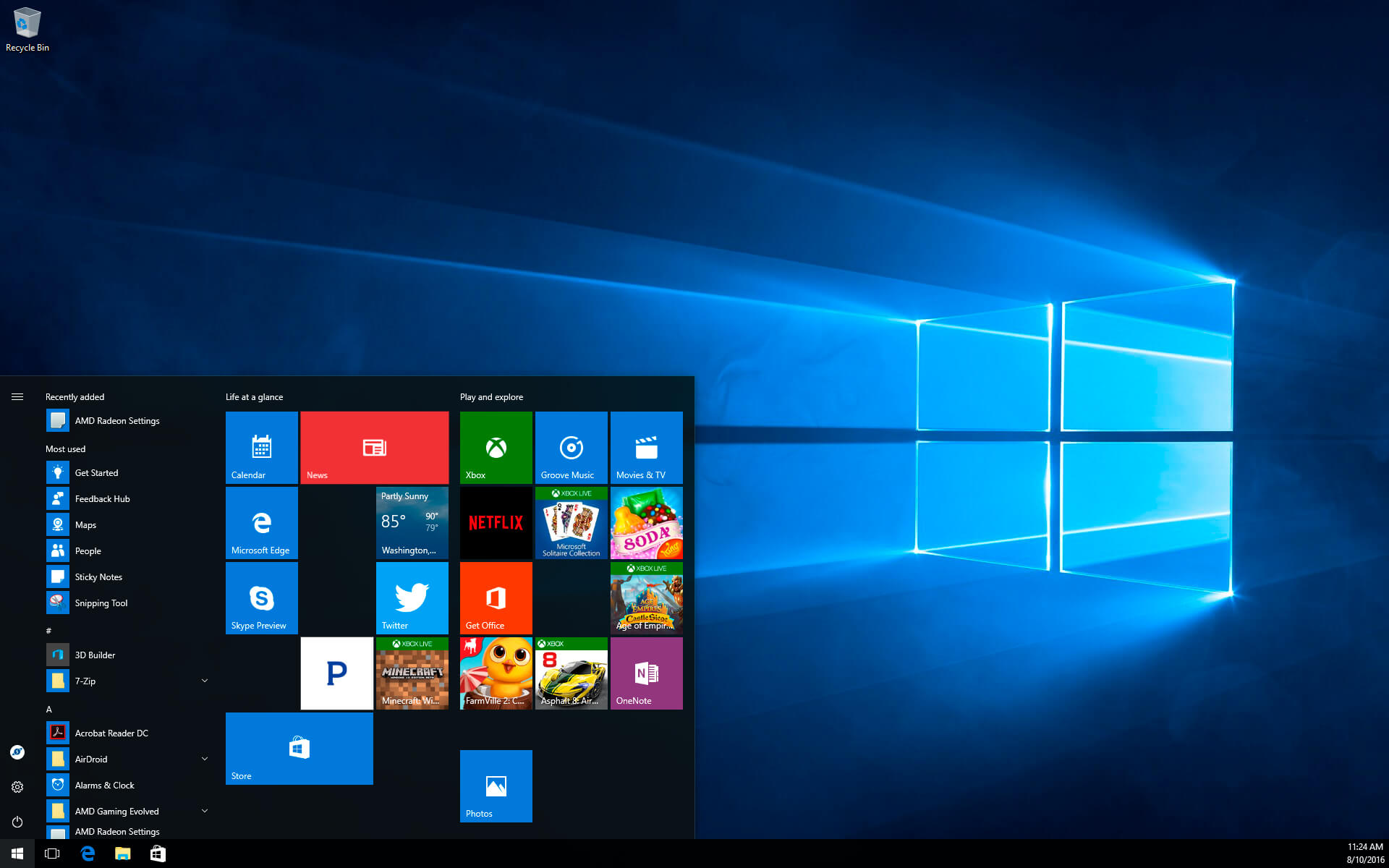 Start10 Windows 10 Style Screenshot